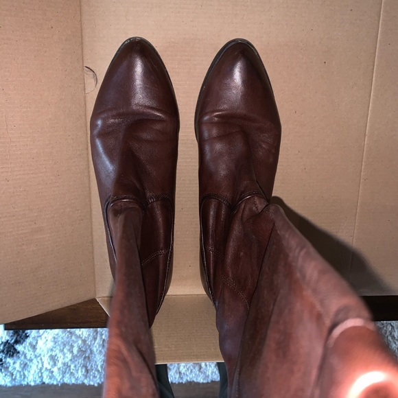 Frye Dark Brown Riding Boot - Picture 4 of 5